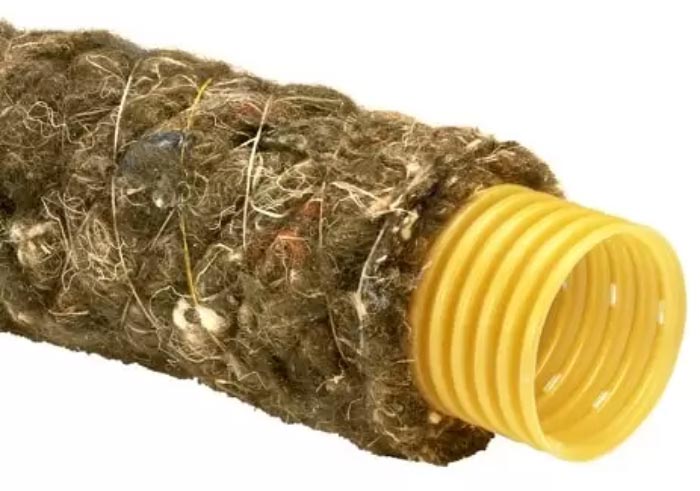 لوله زهکش الیاف دار