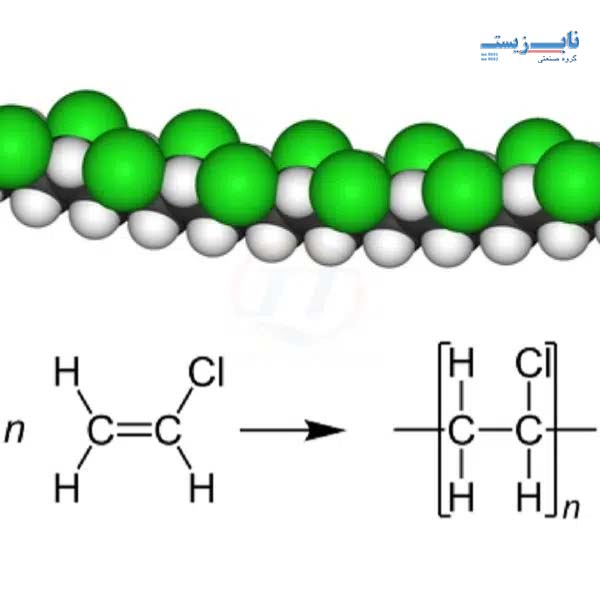 ساختار شیمیایی پلیمر پی وی سی