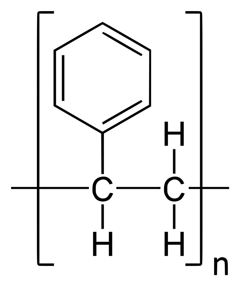 فرمول شیمیایی پلی استایرن