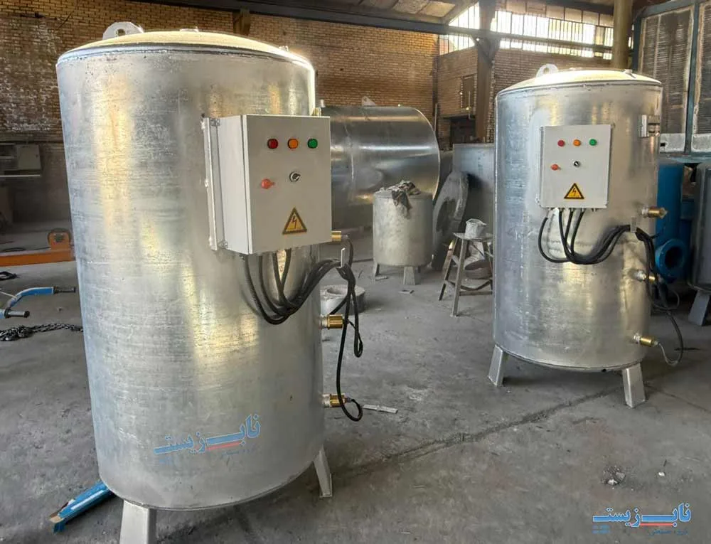 اجزای تشکیل دهنده آبگرمکن صنعتی