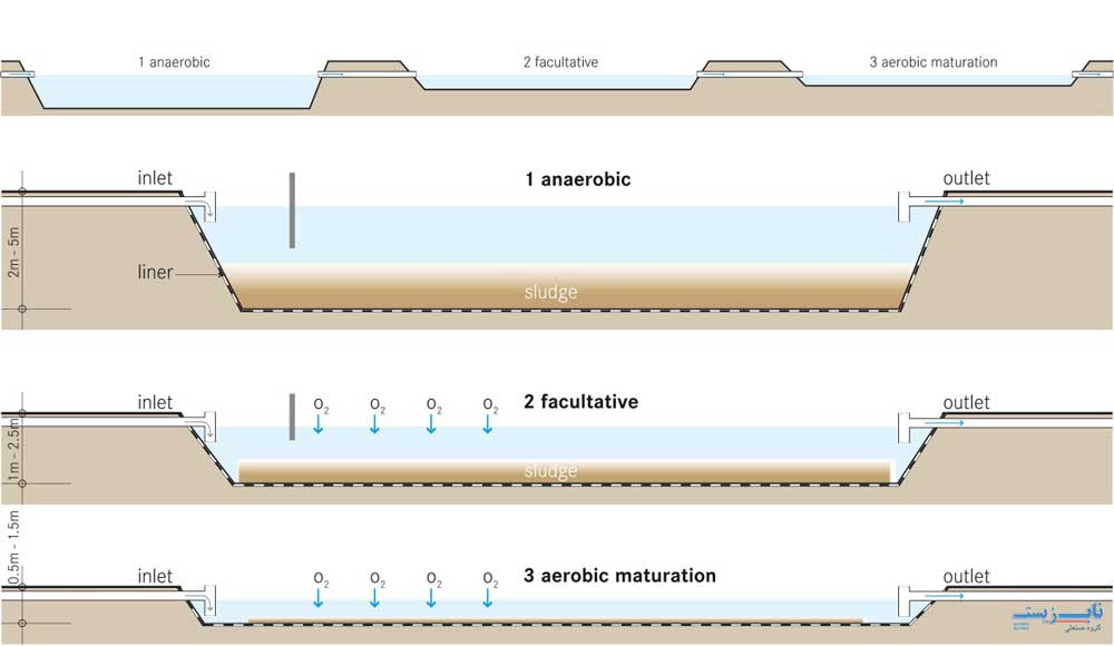 فرآیند عملکرد برکه تثبیت فاضلاب