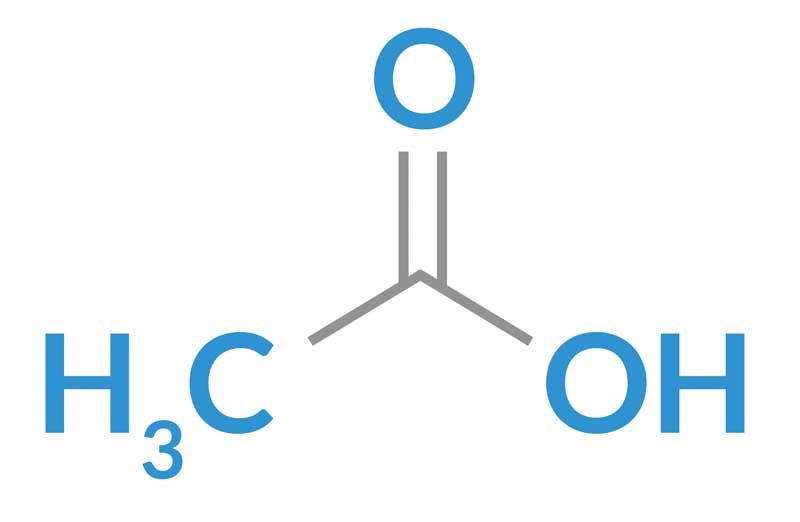 فرمول شیمیایی اسید استیک