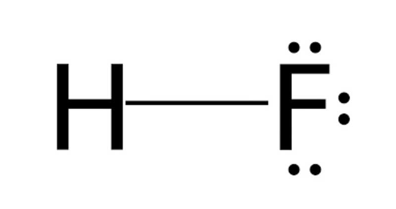 فرمول شیمیایی و ساختار مولکولی اسید هیدروفلوئوریک